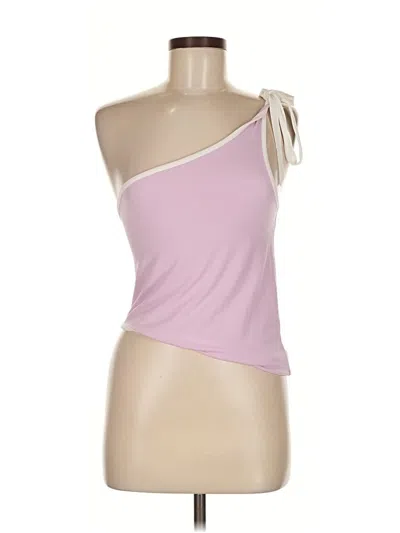 Pre-owned Bdg Sleeveless Top Pink One Shoulder Neckline Tops
