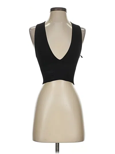 Pre-owned Bdg Tank Top Black Halter Neckline Tops