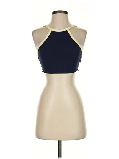 Pre-owned Bdg Tank Top Blue Halter Neckline Tops
