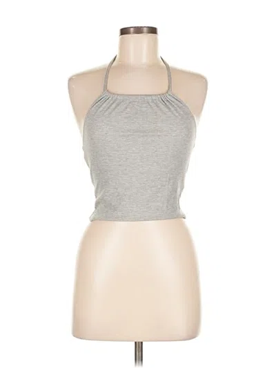 Pre-owned Bdg Tank Top Gray Halter Neckline Tops
