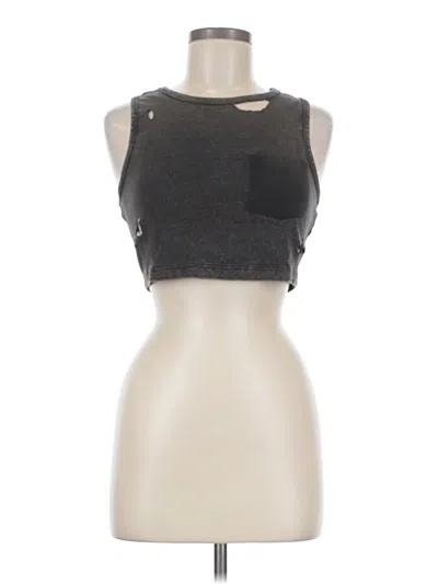 Pre-owned Bdg Tank Top Gray Strapless Neckline Tops