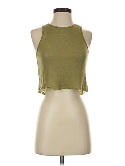 Pre-owned Bdg Tank Top Green Halter Neckline Tops
