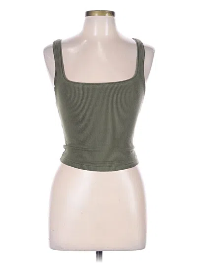 Pre-owned Bdg Tank Top Green Strapless Neckline Tops