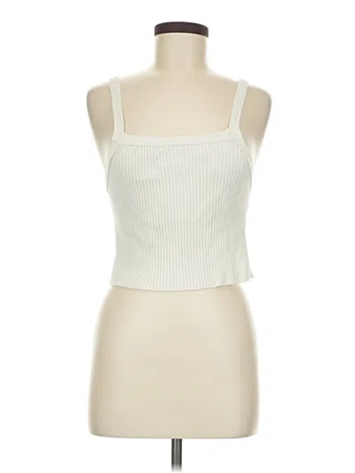 Pre-owned Bdg Tank Top Ivory Strapless Neckline Tops