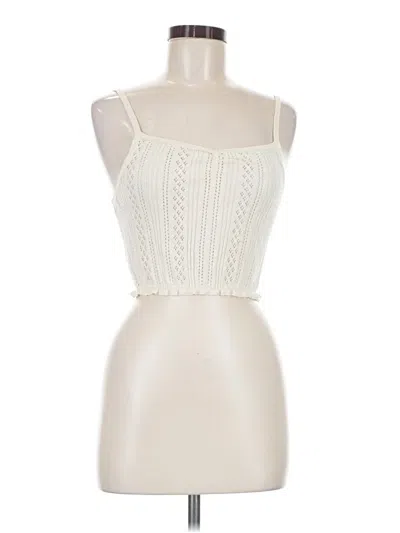 Pre-owned Bdg Tank Top Ivory Strapless Neckline Tops