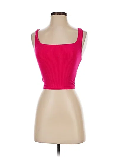 Pre-owned Bdg Tank Top Pink Strapless Neckline Tops