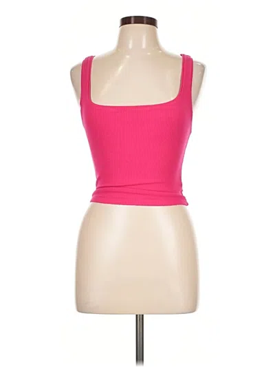 Pre-owned Bdg Tank Top Pink Strapless Neckline Tops