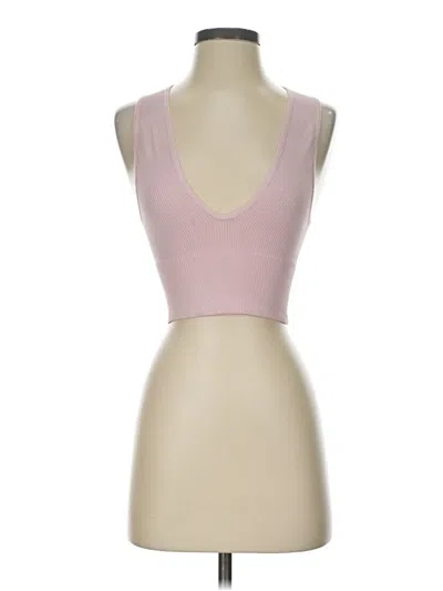 Pre-owned Bdg Tank Top Pink Strapless Neckline Tops