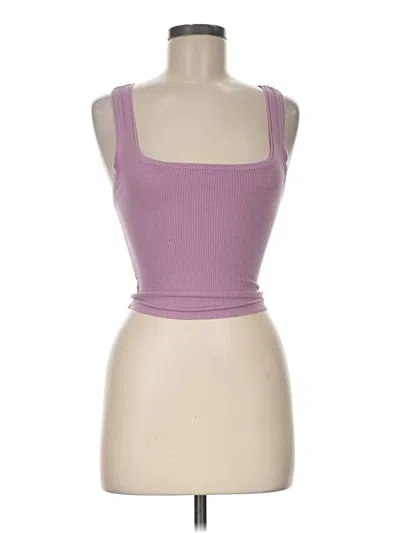 Pre-owned Bdg Tank Top Purple Strapless Neckline Tops