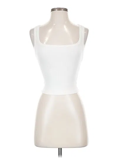 Pre-owned Bdg Tank Top White Strapless Neckline Tops