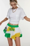 Bdg Tate Spliced Mini Skort, Women's At Urban Outfitters In Multicolor