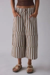 Bdg Tate Utility Wide-leg Crop Pant In Brown, Women's At Urban Outfitters In Brown