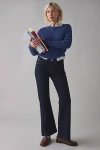 Bdg Teo Relaxed Low-rise Bootcut Jean In Rinse, Women's At Urban Outfitters In Blue
