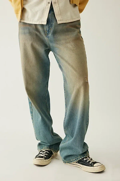 Bdg Tinted Denim Baggy Skate Fit Jean In Vintage Denim Light, Men's At Urban Outfitters
