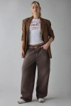 Bdg Titan Mid-rise Oversized Baggy Jean In Brown Desert, Women's At Urban Outfitters