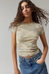 Bdg Too Perfect Short Sleeve Tee In Green, Women's At Urban Outfitters