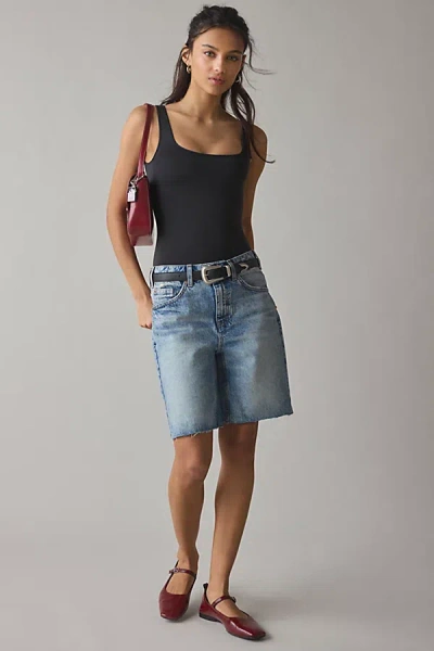 Bdg Tori Mid-rise Cutoff Jort In Tinted Denim, Women's At Urban Outfitters