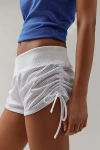 Bdg Track Micro Short In White, Women's At Urban Outfitters