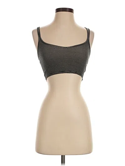 Pre-owned Bdg Tube Top Gray Strapless Neckline Tops