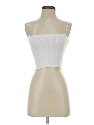 Pre-owned Bdg Tube Top Ivory Strapless Neckline Tops In White