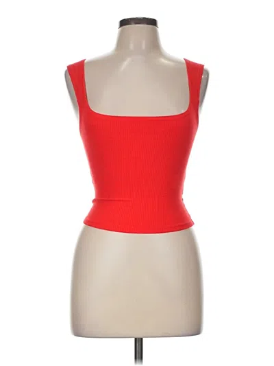 Pre-owned Bdg Tube Top Red Strapless Neckline Tops