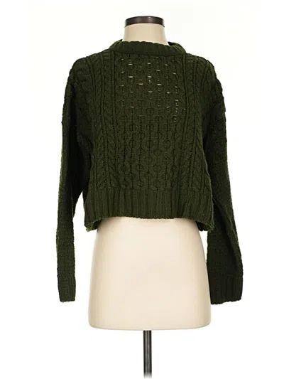 Pre-owned Bdg Turtleneck Sweater In Green
