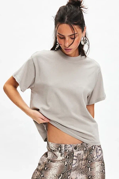 Bdg Universal Boxy Tee In Grey, Women's At Urban Outfitters
