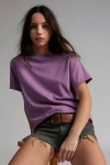 Bdg Universal Boxy Tee In Plum, Women's At Urban Outfitters