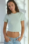 Bdg Universal Shrunken Tee In Light Green, Women's At Urban Outfitters In Light Green