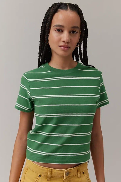 Bdg Universal Shrunken Tee In Studio Green, Women's At Urban Outfitters In Studio Green