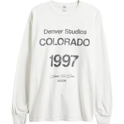 Bdg Urban Outfitters 10997 Cotton Graphic Sweatshirt In White