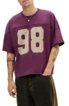 Bdg Urban Outfitters 98 Athletic Relaxed Fit Graphic T-shirt In Burgundy