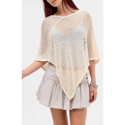 Bdg Urban Outfitters Bdg Stitchy Poncho In White