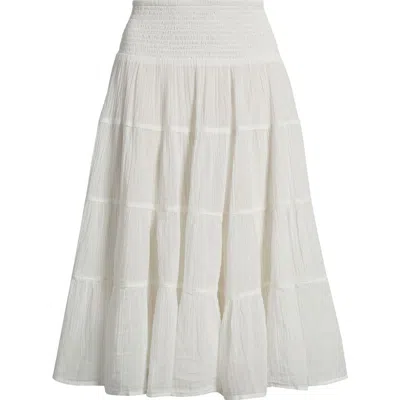 Bdg Urban Outfitters Bea Cotton Tiered Skirt In White