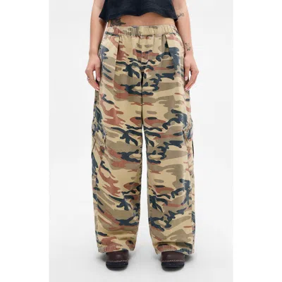 Bdg Urban Outfitters Bobbi Desert Camo Cotton Pants In Brown