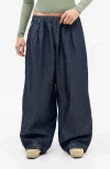 Bdg Urban Outfitters Bobbi Pleated Raw Denim Pants In Blue