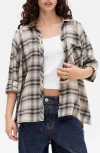 Bdg Urban Outfitters Brendan Check Oversize Button-up Shirt In Neutral