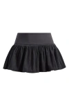 Bdg Urban Outfitters Byrdie Stretch Cotton Miniskort In Black