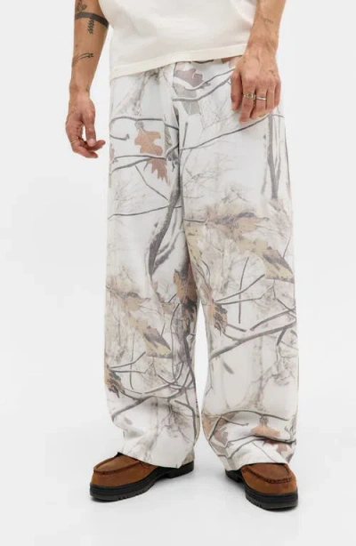 Bdg Urban Outfitters Camo Wide Leg Sweatpants In White