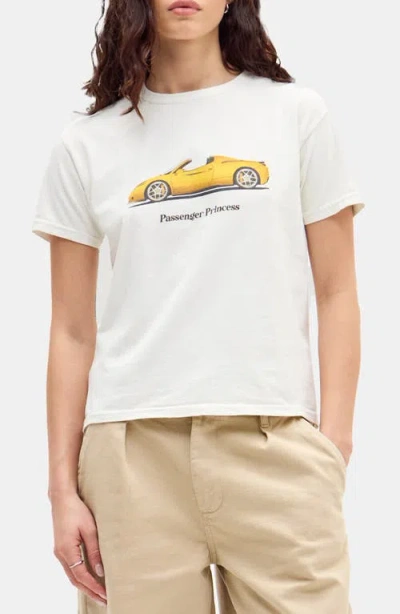 Bdg Urban Outfitters Car Relaxed Graphic T-shirt In White