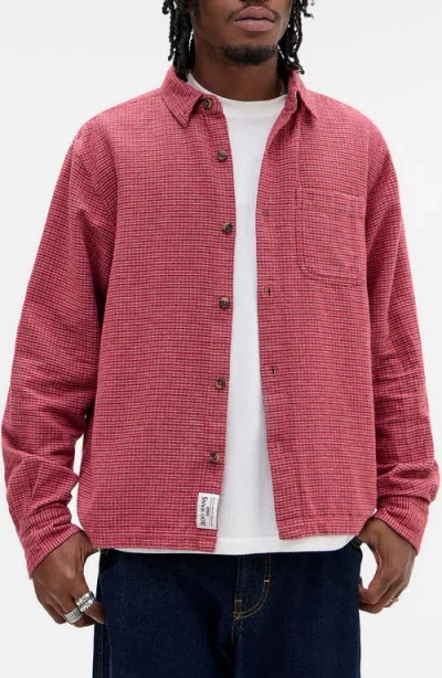 Bdg Urban Outfitters Check Button-up Shirt In Pink