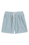 Shop Bdg Urban Outfitters Cotton Corduroy Drawstring Shorts In Pale Blue