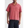 Bdg Urban Outfitters Cowboy Embroidered Short Sleeve Cotton Button-up Shirt