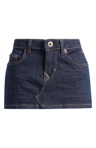 Bdg Urban Outfitters Denim Ultra Miniskirt In Rinse Blue