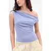 Bdg Urban Outfitters Fia Ruched Off The Shoulder Top In Blue