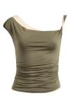 Bdg Urban Outfitters Fia Twist Top In Khaki