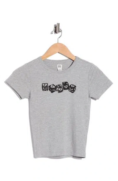 Bdg Urban Outfitters Flirt Dice Crop T-shirt In Grey