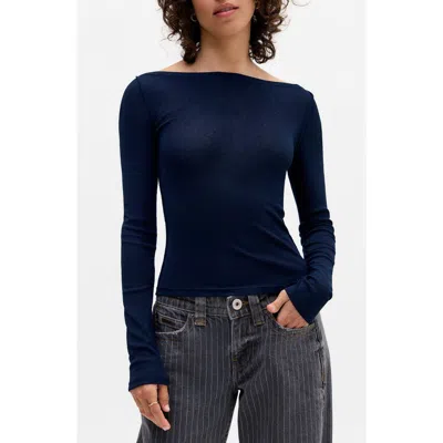 Bdg Urban Outfitters Frankie Off The Shoulder Top In Blue