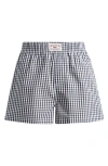 Bdg Urban Outfitters Gingham Boxer Shorts In Black