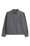 Bdg Urban Outfitters Houndstooth Button-up Shirt In Gray